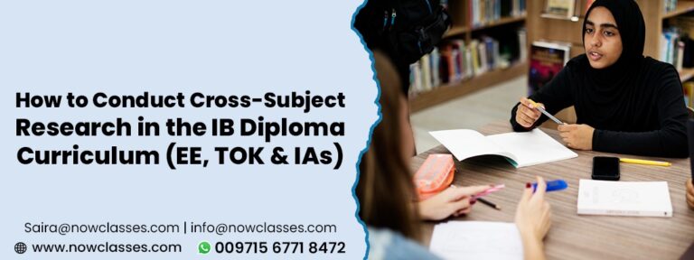 How to Conduct Cross-Subject Research in the IB Diploma Curriculum (EE, TOK & IAs)
